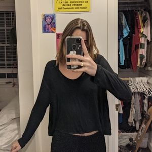 Black Long Sleeve Brandy Melville Shirt